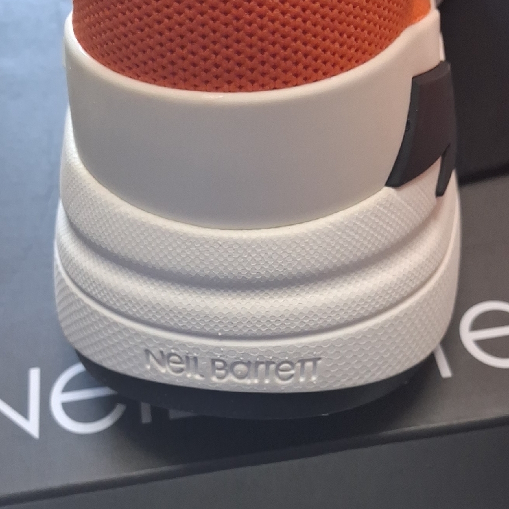 Neil Barrett Bright Orange Sneakers - Picture 6 of 10